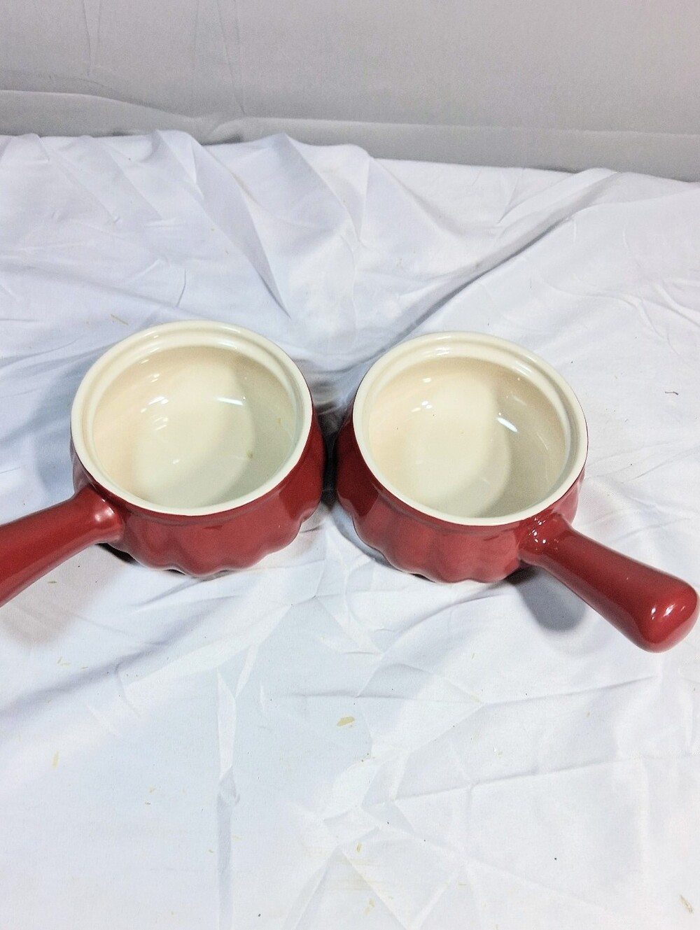 14 Oz.Set Of 2 OvenFresh Stoneware French Onion Soup/Crocks - Picture 9 of 9